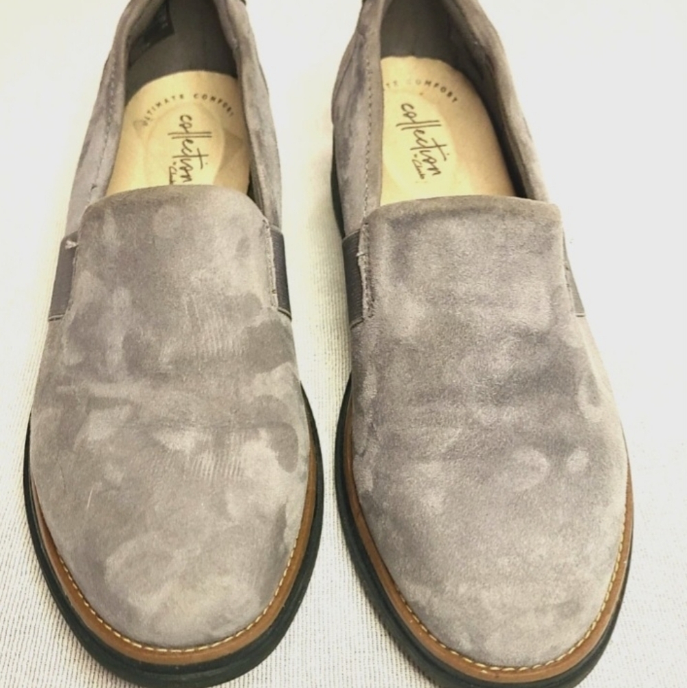 Skechers Gray Suede Women's Loafers